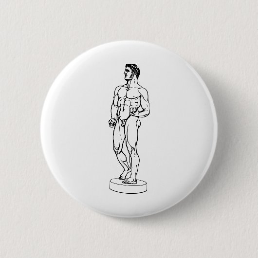 Herakles, Herkules, Mythologie, Griechisch, Atlant Button (Vorderseite)