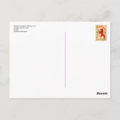 Herakles kämpft gegen die nemesische Löwenpostkart Postkarte (Rückseite)