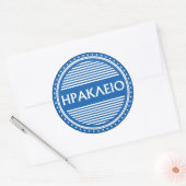 Heraklion City Pride Emblem – Greek Identity Runder Aufkleber (Umschlag)