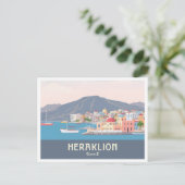 Heraklion Griechenland Pastel Travel - Venezianisc Postkarte (Stehend Vorderseite)