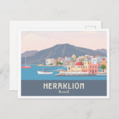 Heraklion Griechenland Pastel Travel - Venezianisc Postkarte (Vorne/Hinten)