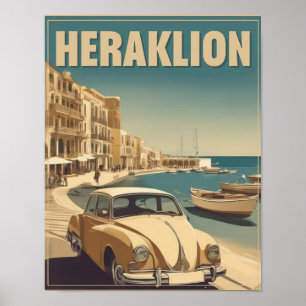 Heraklion, Heraklion. Grieche Berufung Poster