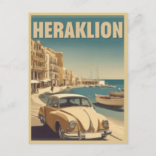 Heraklion, Iraklio. Griechenland Urlaub Postkarte