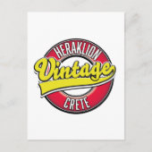 Heraklion Kreta Reiselogo Postkarte (Vorderseite)