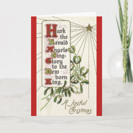 Herald Angels Vintage Weihnachtskarte Feiertagskarte