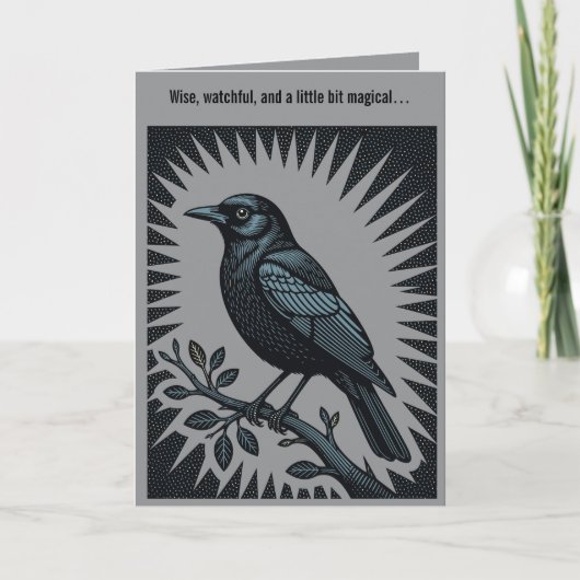 Herald of the Halo Raven Illustration Karte (Vorderseite)