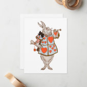 Herald Rabbit Mitteilungskarte (Vorderseite/Rückseite Beispiel)