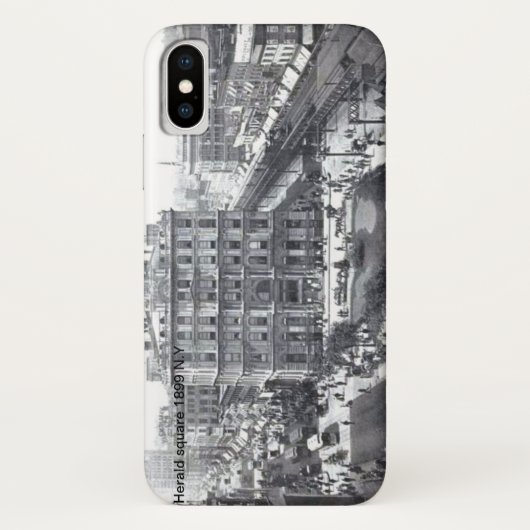 Herald Square 1899 N.Y iPhone Case (Rückseite)