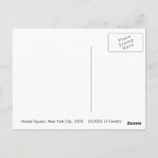 Herald Square, New York 2005 Postkarte (Rückseite)