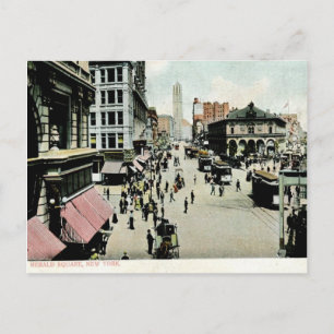 Herald Square New York City 1906 Vintage auf Deuts Postkarte