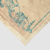 Herald White Rabbit Alice im Wunderland Decoupage Seidenpapier (Detail)