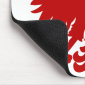 Heraldic Animal Eagle Red Silhouette Crown Mousepad (Ecke)