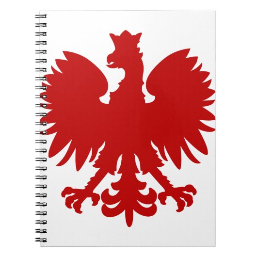 Heraldic Animal Eagle Red Silhouette Crown Notizblock (Vorderseite)