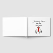 Heraldic Banded Fleece Ram Sheep Wappen Emblem Gästebuch (Voll)