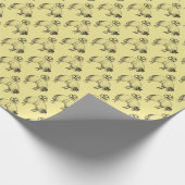 Heraldic Banded Fleece Ram Sheep Wappen Emblem Tr Geschenkpapier (Ecke)