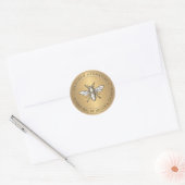 Heraldic Bee Metallic Gold Umschlag Aufkleber (Umschlag)