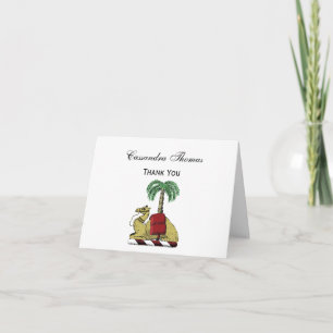 Heraldic Camel Palm Tree Color Coat of Arms Dankeskarte