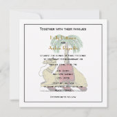 Heraldic Camel Palm Tree Color Coat of Arms Einladung (Rückseite)