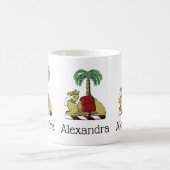 Heraldic Camel Palm Tree Color Coat of Arms Kaffeetasse (Mittel)