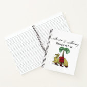 Heraldic Camel Palm Tree Color Coat of Arms Notizbuch (Innenseite)