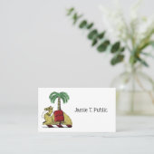 Heraldic Camel Palm Tree Color Coat of Arms Visitenkarte (Stehend Vorderseite)