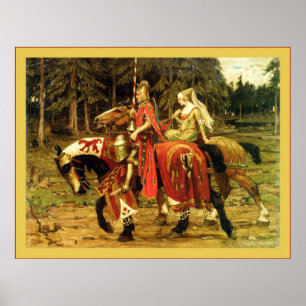 Heraldic Chivalry ~ Alphonse Mucha Poster