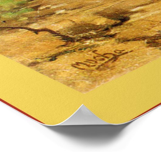 Heraldic Chivalry ~ Alphonse Mucha Poster (Ecke)