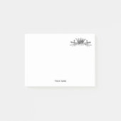 Heraldic Crown Crossed Schwerter Sabers Emblem Wap Post-it Klebezettel (Vorderseite)