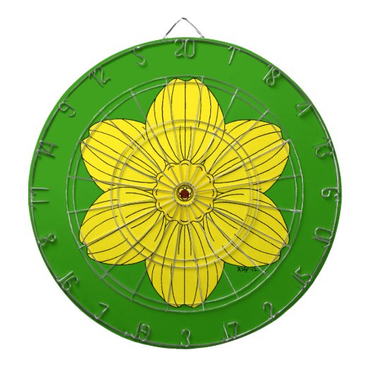 Heraldic Daffodil Dartscheibe (vorne)