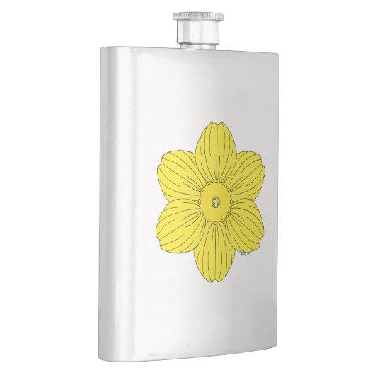 Heraldic Daffodil Flachmann (Rechts)