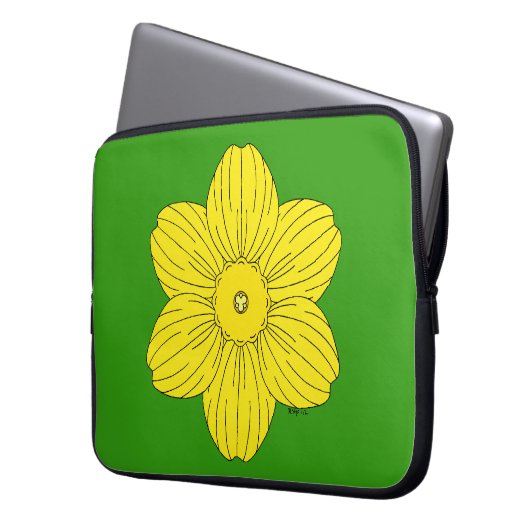 Heraldic Daffodil Laptopschutzhülle (Vorderseite Links)