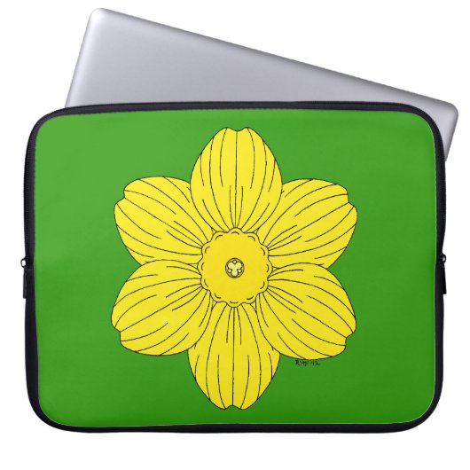 Heraldic Daffodil Laptopschutzhülle (Vorderseite)