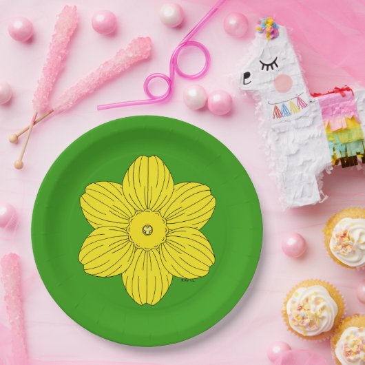 Heraldic Daffodil Pappteller (Party)