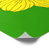 Heraldic Daffodil Poster (Ecke)
