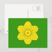 Heraldic Daffodil Postkarte (Vorne/Hinten)