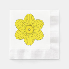 Heraldic Daffodil Serviette