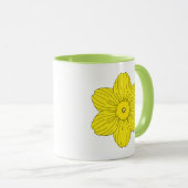 Heraldic Daffodil Tasse (VorderseiteRechts)