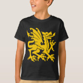 Heraldic Dragon 01 - Amber T-Shirt (Vorderseite)