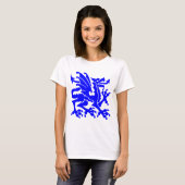 Heraldic Dragon 01 - Blau T-Shirt (Vorne ganz)