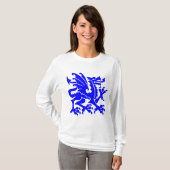 Heraldic Dragon 01 - Blau T-Shirt (Vorne ganz)