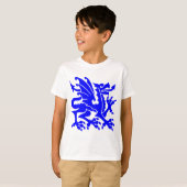 Heraldic Dragon 01 - Blau T-Shirt (Vorne ganz)