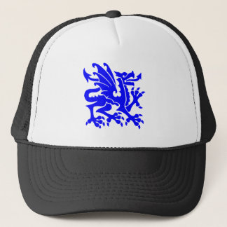Heraldic Dragon 01 - Blau Truckerkappe