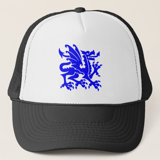Heraldic Dragon 01 - Blau Truckerkappe (Vorderseite)