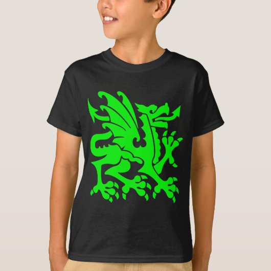 Heraldic Dragon 01 - Green T-Shirt (Vorderseite)