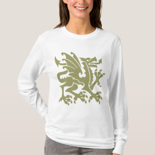 Heraldic Dragon 01 - Khaki T-Shirt