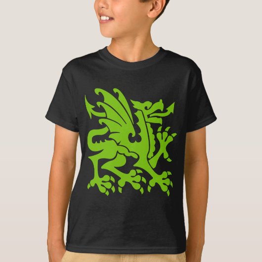 Heraldic Dragon 01 - Martian Green T-Shirt (Vorderseite)