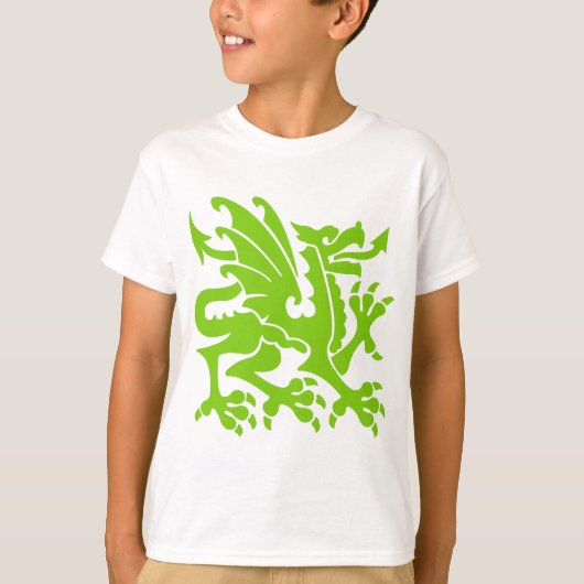 Heraldic Dragon 01 - Martian Green T-Shirt (Vorderseite)