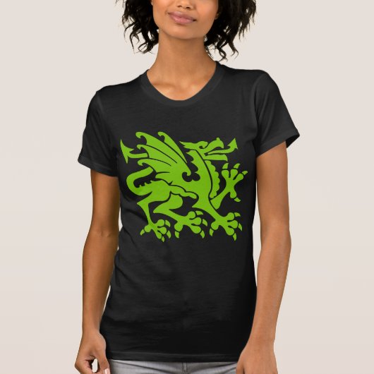 Heraldic Dragon 01 - Martian Green T-Shirt (Vorderseite)