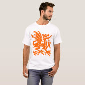 Heraldic Dragon 01 - Orange T-Shirt (Vorne ganz)