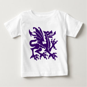 Heraldic Dragon 01 - Tief Lila Baby T-shirt